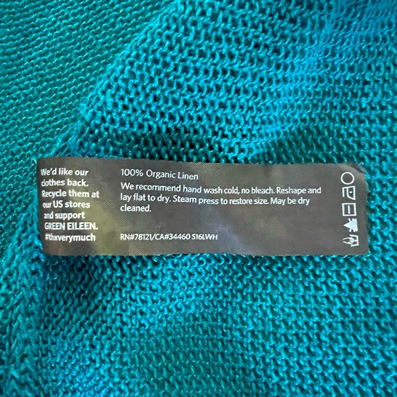 Gorgeous Eileen Fisher 100% Organic Linen Knit Blouse (size: large) - Picture 4 of 4